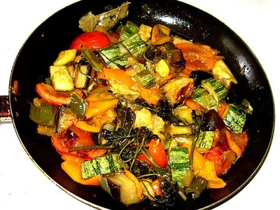 Cabillaud rôti et ratatouille