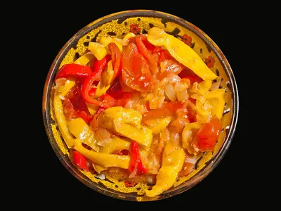 Lecsó (ragoût de poivrons et saucisse)