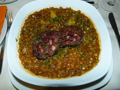 Linseneintopf (potée de lentilles)