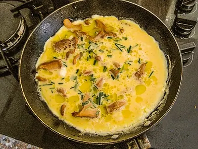 Omelette aux champignons