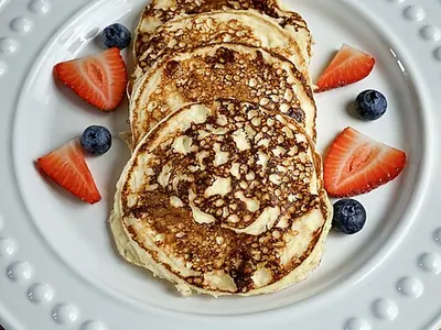Pancakes protéinés au fromage blanc