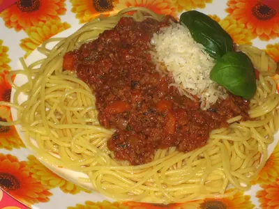 Pâtes à la bolognaise express