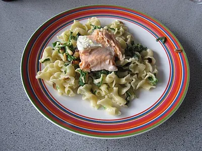 Tagliatelles au saumon et à la crème