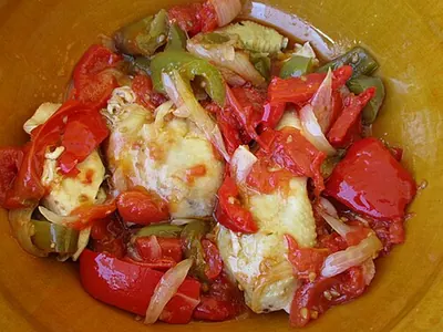 Poulet basquaise express