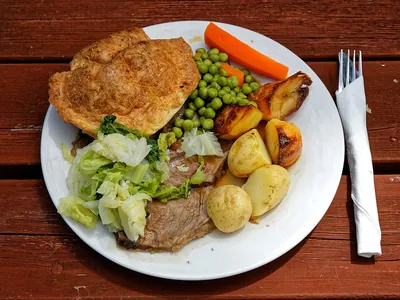Roast beef et Yorkshire pudding