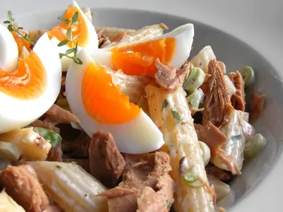 Salade de pâtes au thon