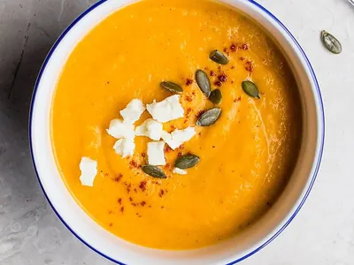 Velouté de potimarron aux châtaignes